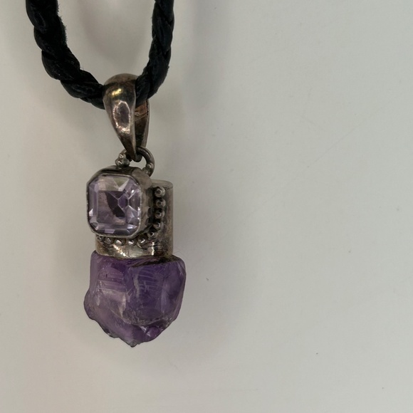 Handcrafted 925 Sterling Silver Genuine Amethyst jewelry, - Picture 4 of 9